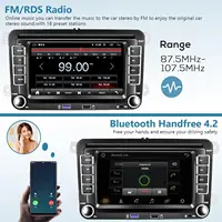 Autoradio 2 Din Android13 lecteur multimédia de voiture WIFI GPS Carplay Auto pour VW Skoda golf 5 6 touran passat Jetta 7 "autoradio 4