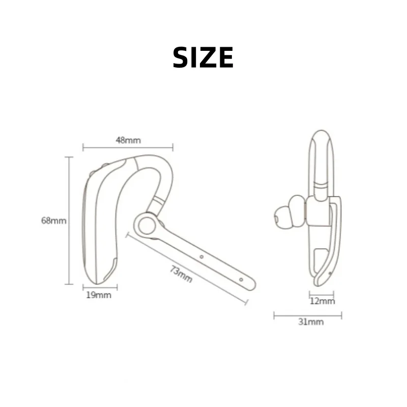 M80A Wireless Bluetooth Headset 5.3 Earphones Dual Connection Headphone with Dual Mic ENC Noise Cancelling Hands-free Earbuds 6