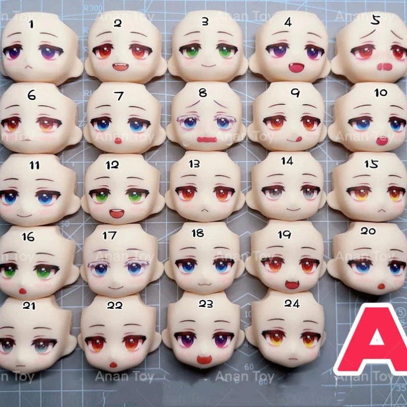 Handmade Ob11 GSC Face 1/12 Doll Original Water Sticker Faceplate Anime Game Cosplay Toy Accessories Free Shipping Xiliu