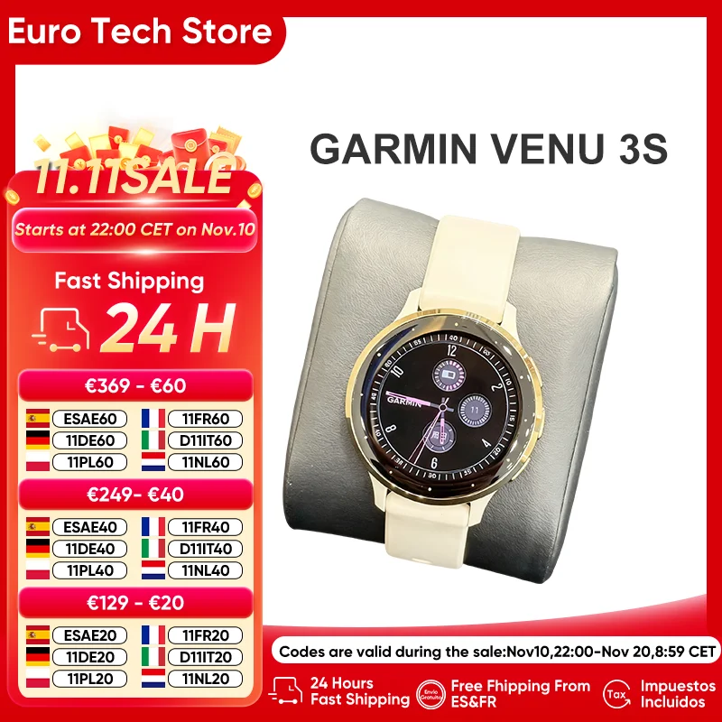 Smartwatch Garmin Venu 3s z EU za $355.74 / ~1328zł