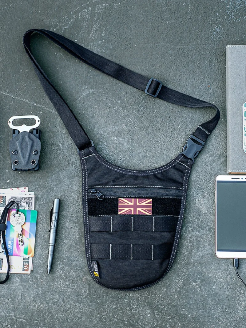 Underarm Hidden Wallet, Single Shoulder, Crossbody Bag, EDC