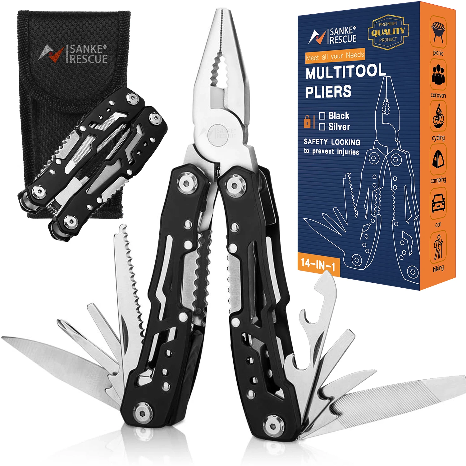 Folding EDC Multi-Tool Knife Set 7