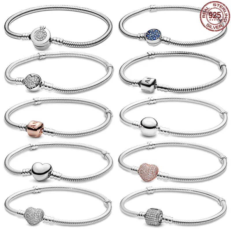 

Браслет Pandora из серебра 925 пробы с классической пряжкой-ведром