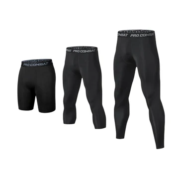 Mens Compression Pants Tights Cool Dry Leggings Sports Baselayer Running Tights Athletic Workout Active Shorts 1