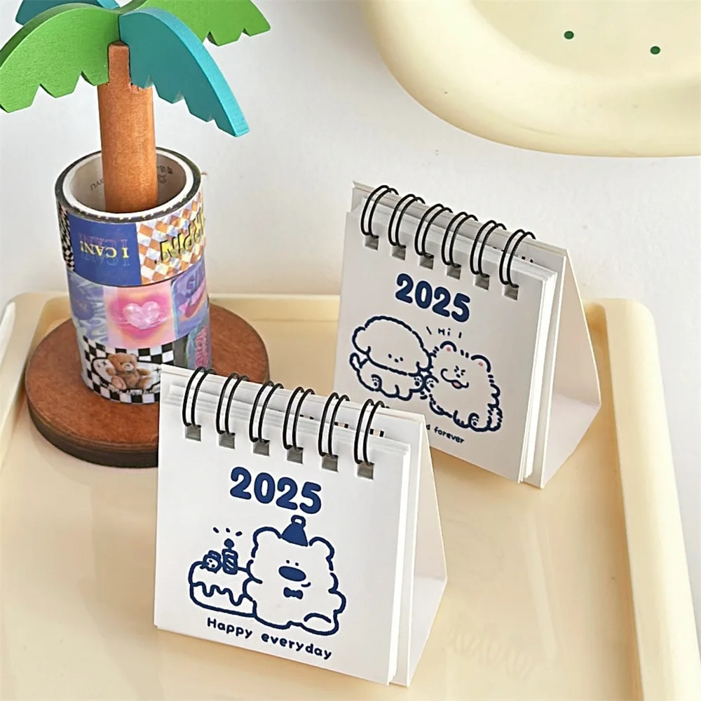 Desk Calendar Mini Calendar Office Desktop Decoration Small Ornament Compact and Portable