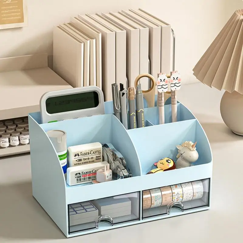 

Офисный Настольный ящик для хранения, прозрачный маленький ящик, шкаф для хранения, школьный стол, канцелярские принадлежности, коробки для сортировки и хранения
