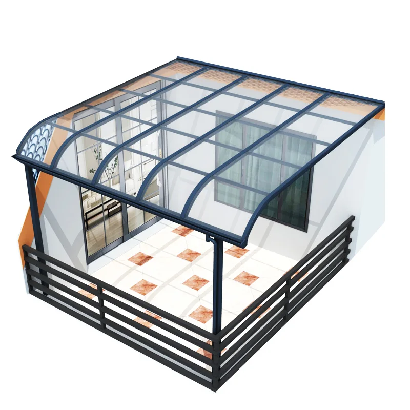 Aluminum canopy outdoor rainproof small courtyard awning balcony courtyard shed villa door canopy parking shed