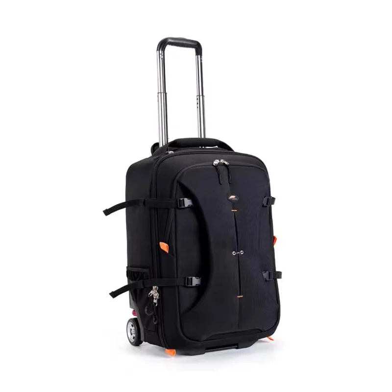 Eirmai Waterproof Camera Trolley Bag Wheeled Convertible Backpack With – JG Superstore