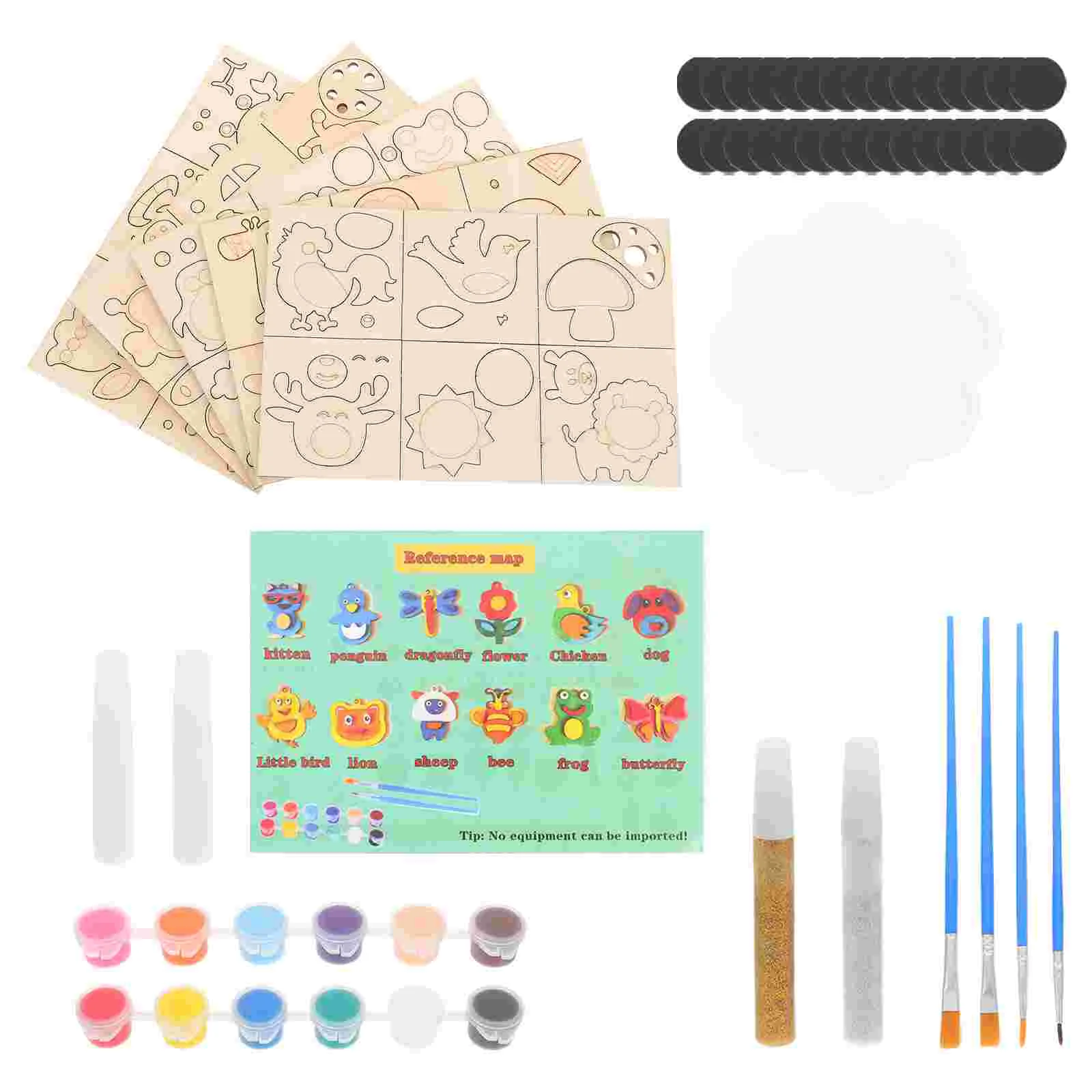 

Painting Craft Set Wooden Animals to Things Your Own Magnets and Crafts for Bulk Kits Kids Toddler
