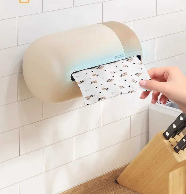 Ecoco Multi-Functional Wall-Mounted Tissue Box With Tissue Inside