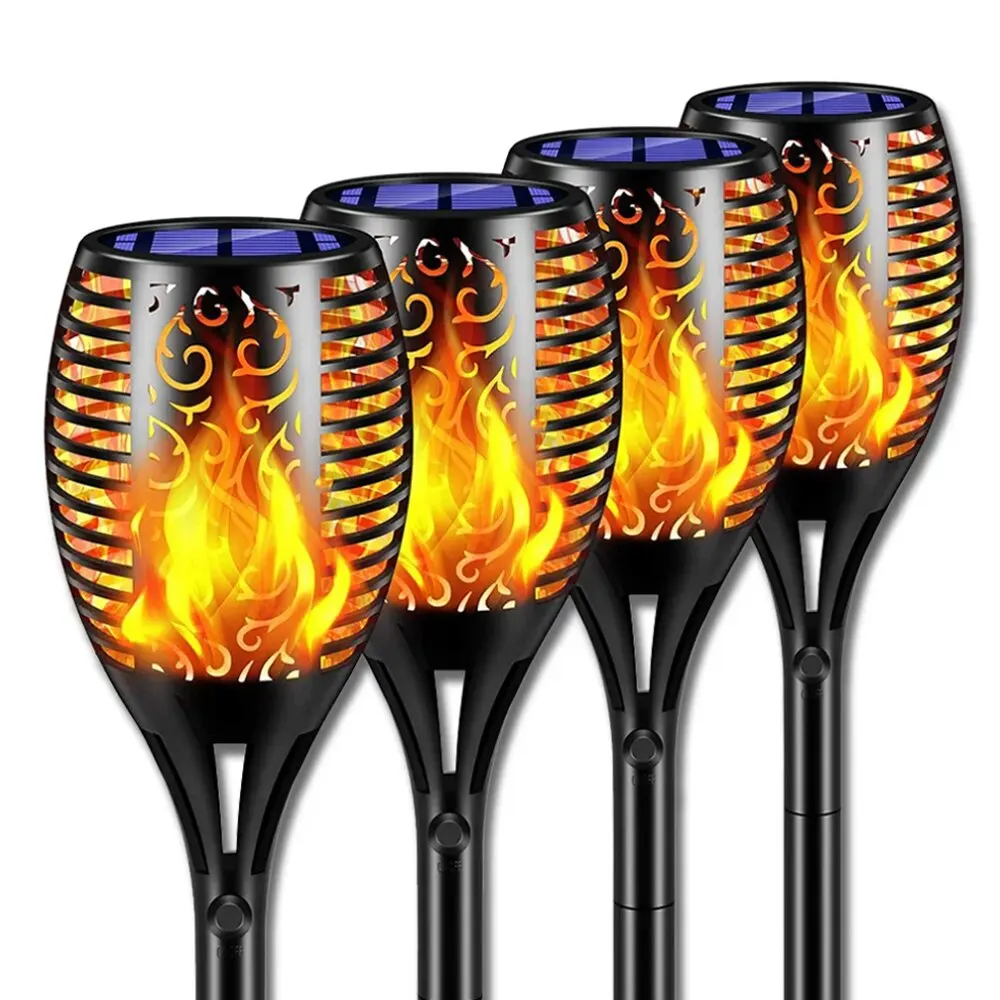 Solar Garden Flame Light 96LED Solar Lights Outdoor Flickering Torch Waterproof Decor Landscape Lawn Lamp Path Lighting solar lights solar decoration light solar torch lights
