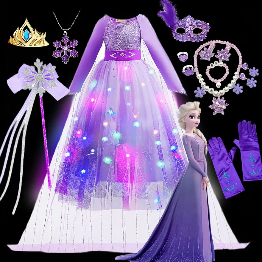 frozen formal dress DreamDress By PMN Elsa Frozen Inspired Wedding Dress Gown High Neckline Sparkling Bodice Glitter Cathedral Cape | Size: 6 main image 0