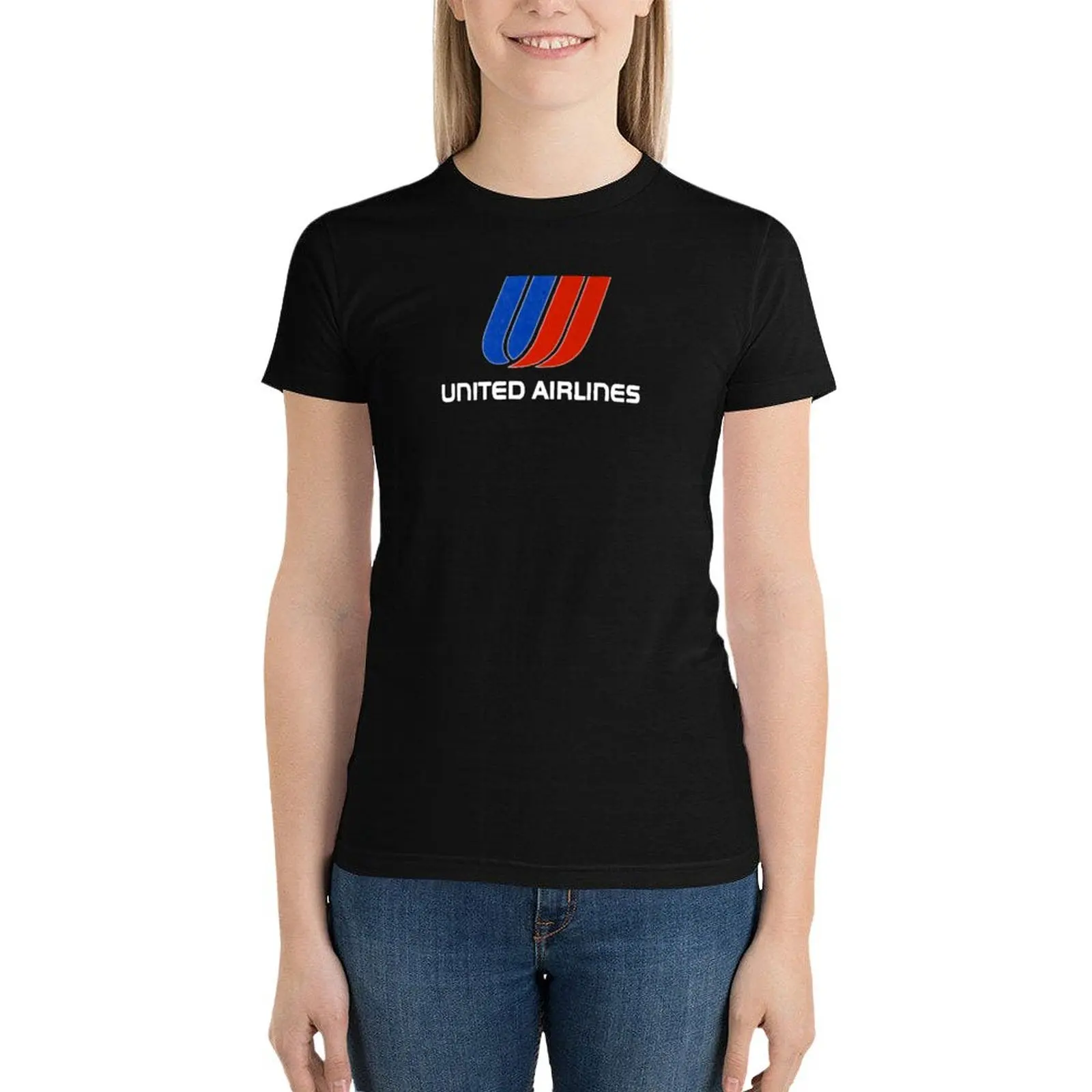 

United Airlines T-Shirt tees Blouse cute tops tops tops Women