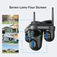 LS VISION 10X Zoom optique 4 écrans WiFi caméra IP 35MP extérieur Wifi sécurité PTZ caméra suivi automatique caméras de Surveillance à domicile 2