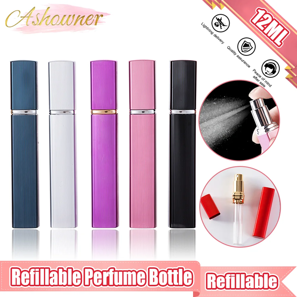 

Ashowner 12ML Portable Mini Refillable Perfume Bottle Cosmetic Empty Bottle Travel Atomizer Refillable Perfume Spray Bottle