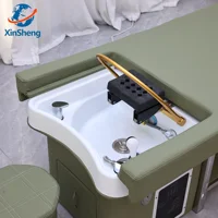 XinSheng Lit de lavage et de soin capillaire avec fonction vapeur, Table de massage pour salon de beauté, Lits de massage, Mobilier commercial pour salon de coiffure 6