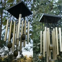 1 Pcs Large Wind Chimes Bell Stainless Butterfly 12 Tube Outdoor Door Hanging Ornament Windchime Garden Yard Decor 1