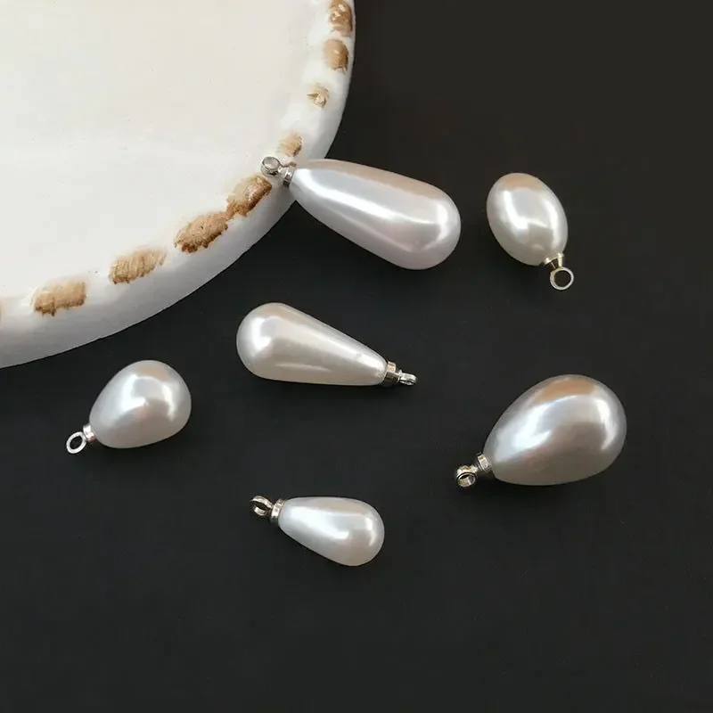 Imitation Pearls Pendants 20Pcs Sheep Eye Pearls Beads For DIY Necklace Earrings Bracelet Jewelry Making
