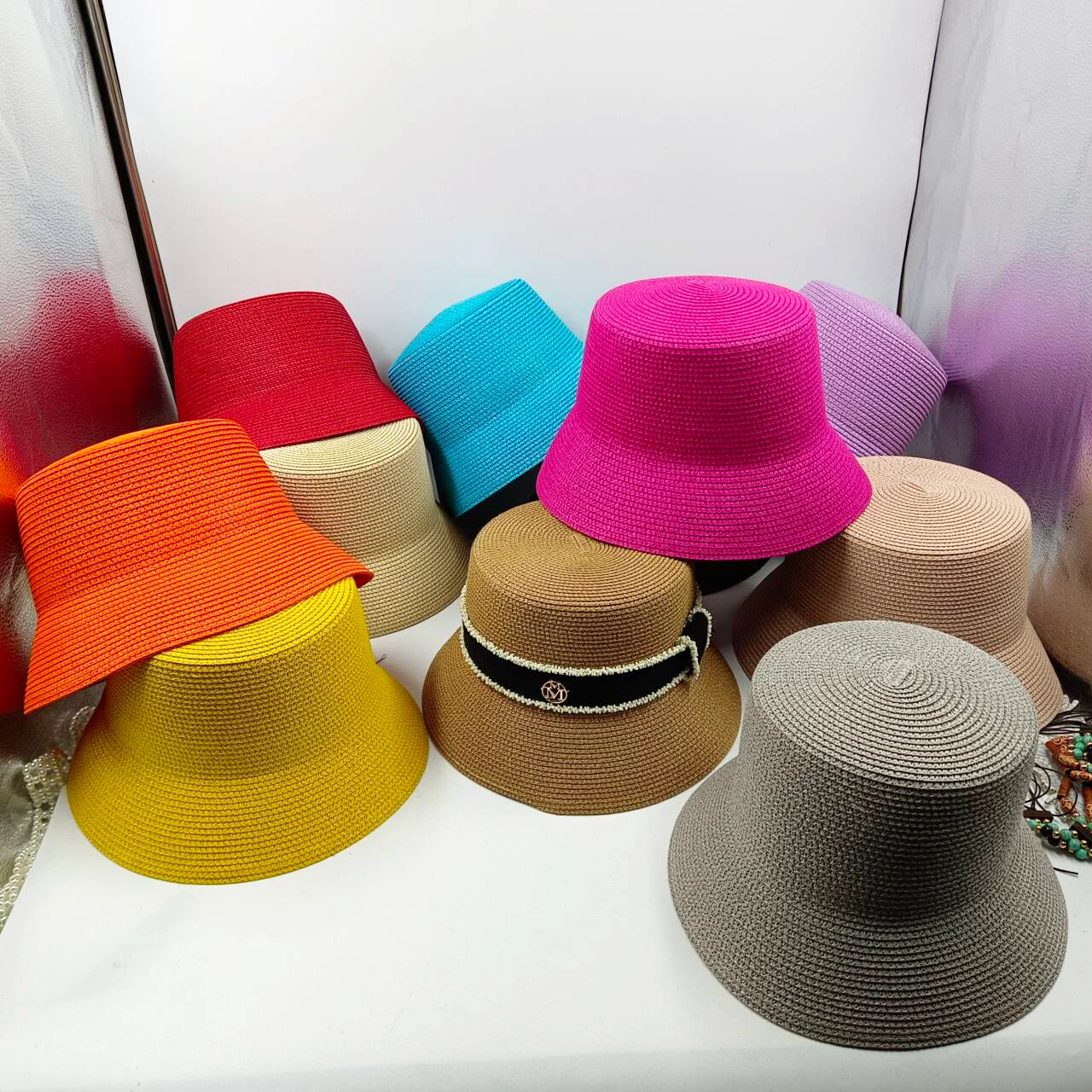 エレクトリック　2024 SPRING・SUMMER/ PACKABLE HAT 2024 straw hat sun hat elastic webbing accessories beach hat