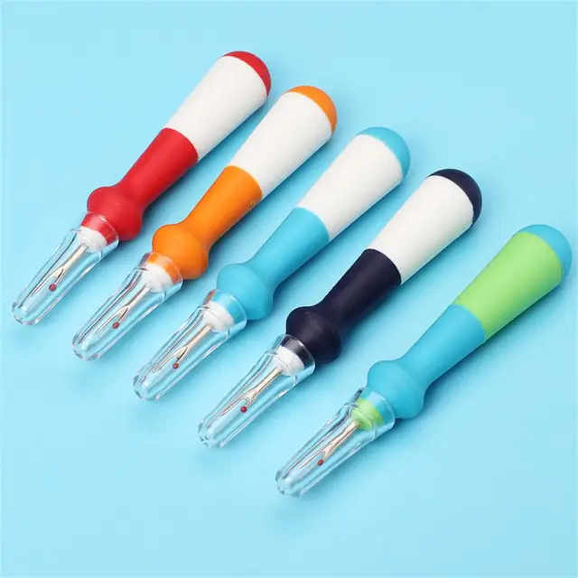 Seam Ripper Orange Sharp Broken Wire U-shaped Cutting Edge Transparent Protective Cover Wear-resistant Sector 23 Grams