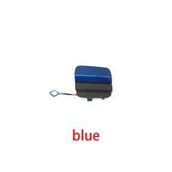 Premium White Rear Bumper Tow Hook Cover Cap (Blue)