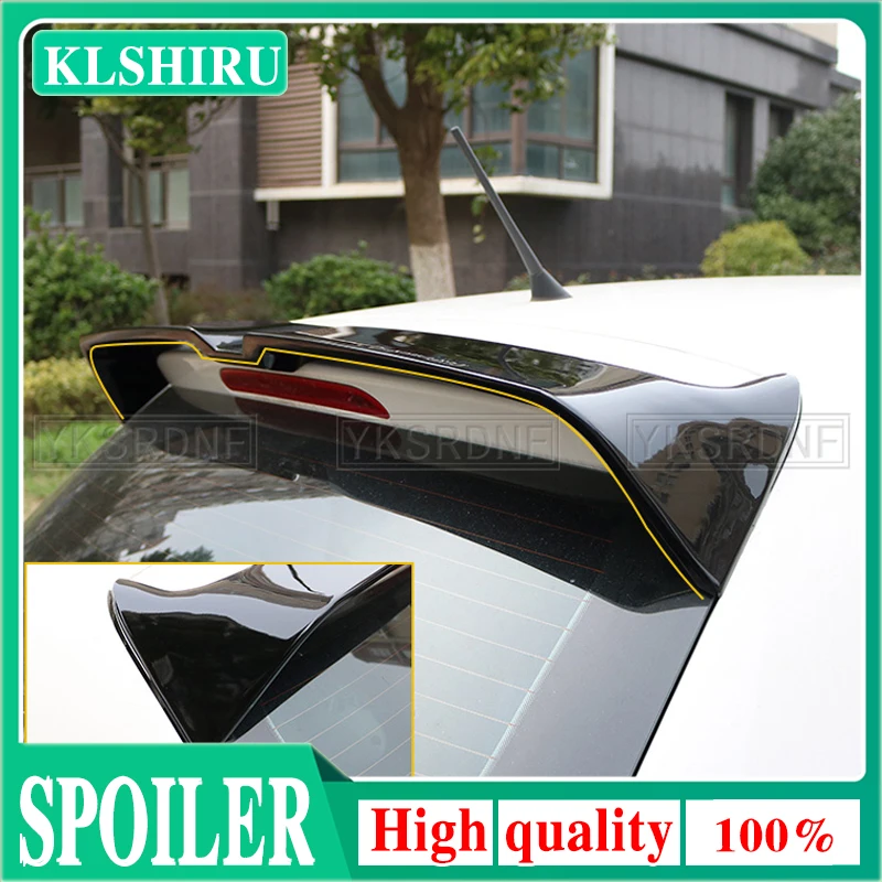 Hot design For VW Volkswagen POLO 6R spoiler 2011 to 2017 high quality ABS spoiler by carbon fiber black DIY paint polo spoiler