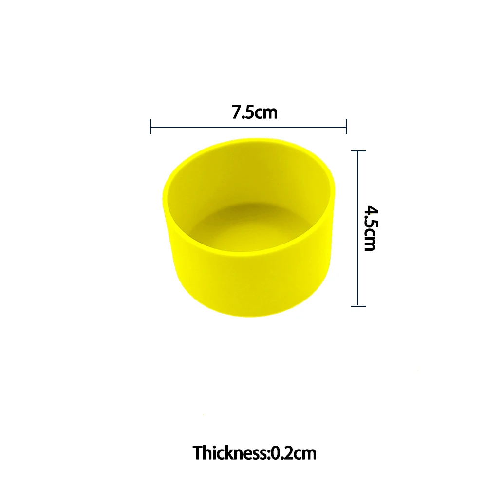 Silicone Cup Bottom Protector Sleeve - Anti-Damage Glass Bottle Accessory