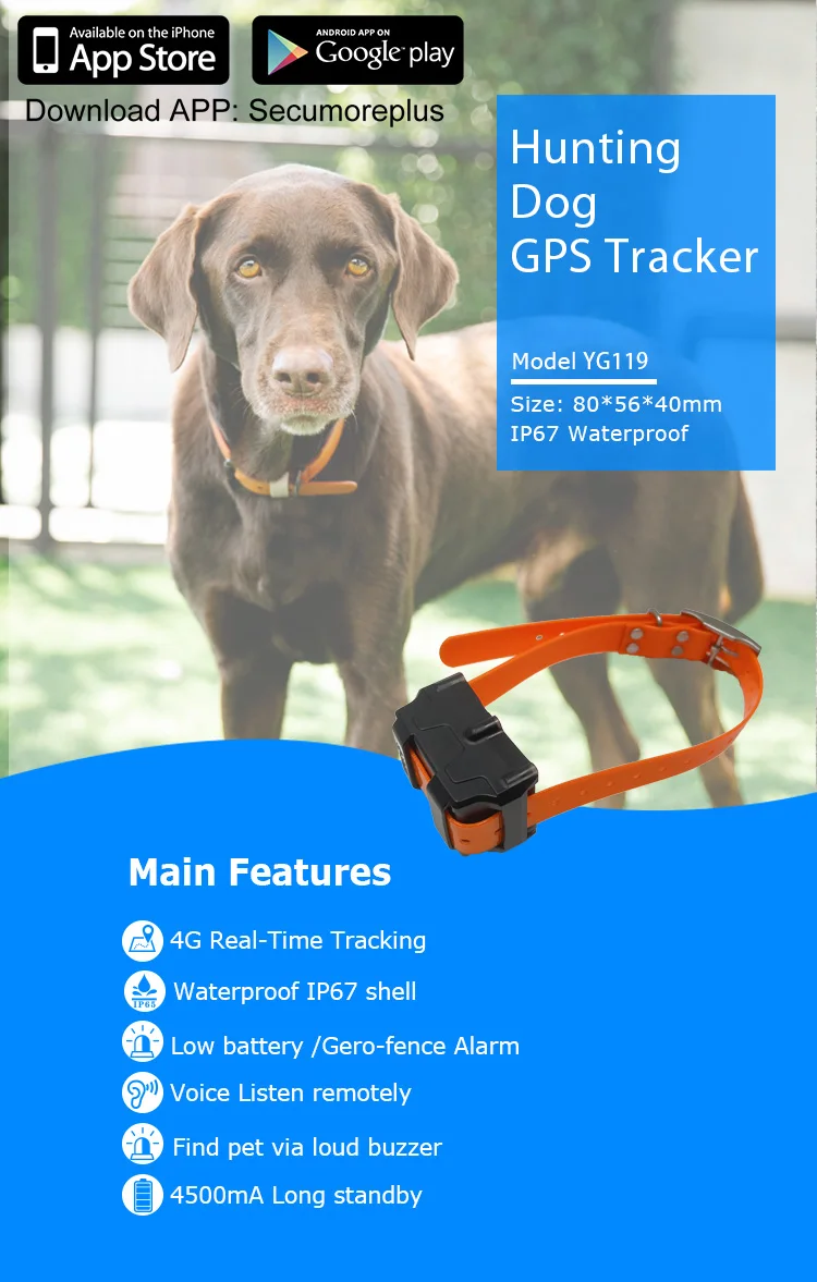 gps dog tracking system pet anti-lost device gps animal tracker geofence