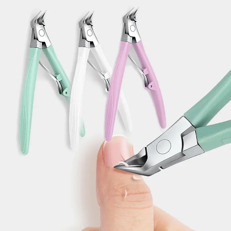 Professional Nail Clipper Cuticle Nippers For Paronychia Stainless Steel Nail Cutters Ingrown Toenail Scissors Manicure Tool