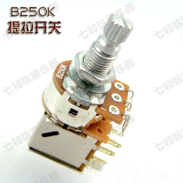 

guitar parts 3 Pcs B250K Push Pull Guitar Control Pot Potentiometer Guitar parts