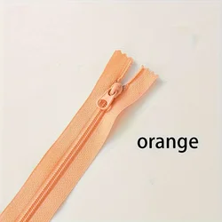 Vibrant 5 - Piece Nylon Zipper Set - 20cm (5pcs - orange)