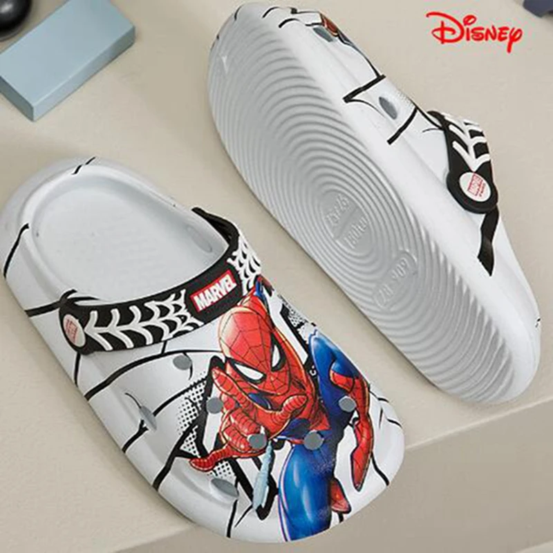 Kids Girls Baby Sandals Summer Slippers Boys Home Shoes Cartoon Spiderman Indoor Beach Sandals Children Bath Slipper Toddler