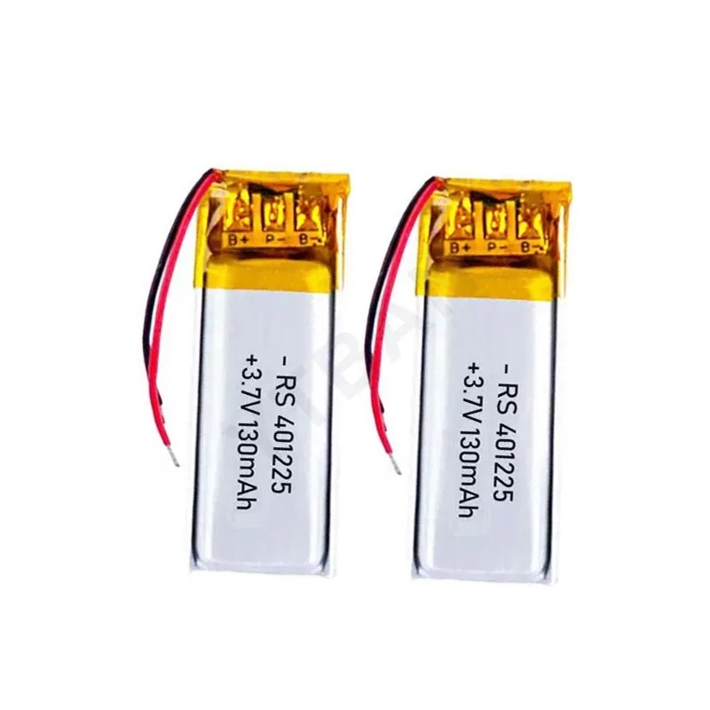 Batteria ricaricabile ai polimeri di litio da 3,7 V 130 mAh (codice 401223/401225) per auricolari Bluetooth Xiaomi Mi Band, penna di registrazione e selfie stick._voghion.com