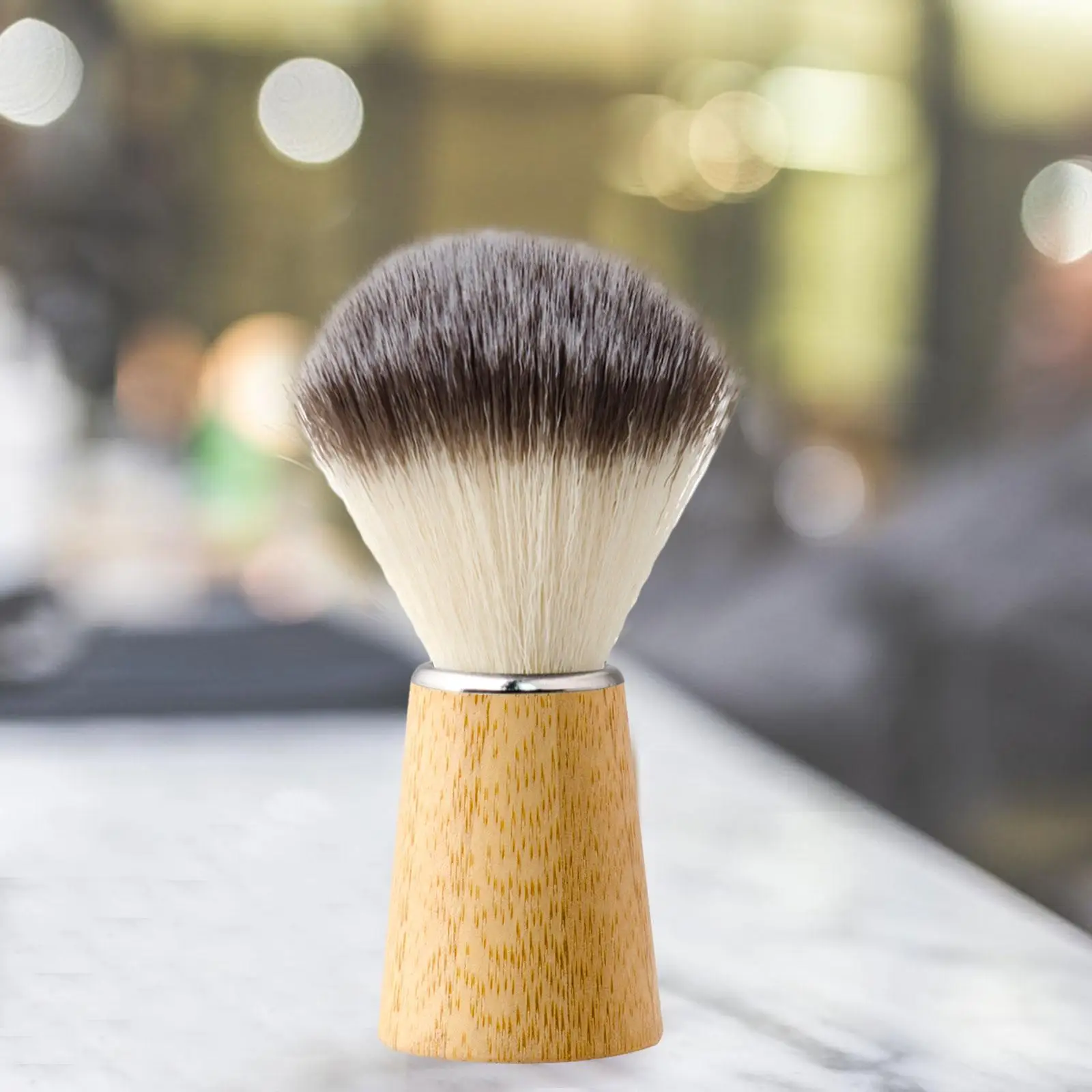 

Beard Shaving Brush Lightweight Easy Foaming Accessories Hair Salon Tool Durable for Wet Shave Portable Bamboo Handle Soap Brush