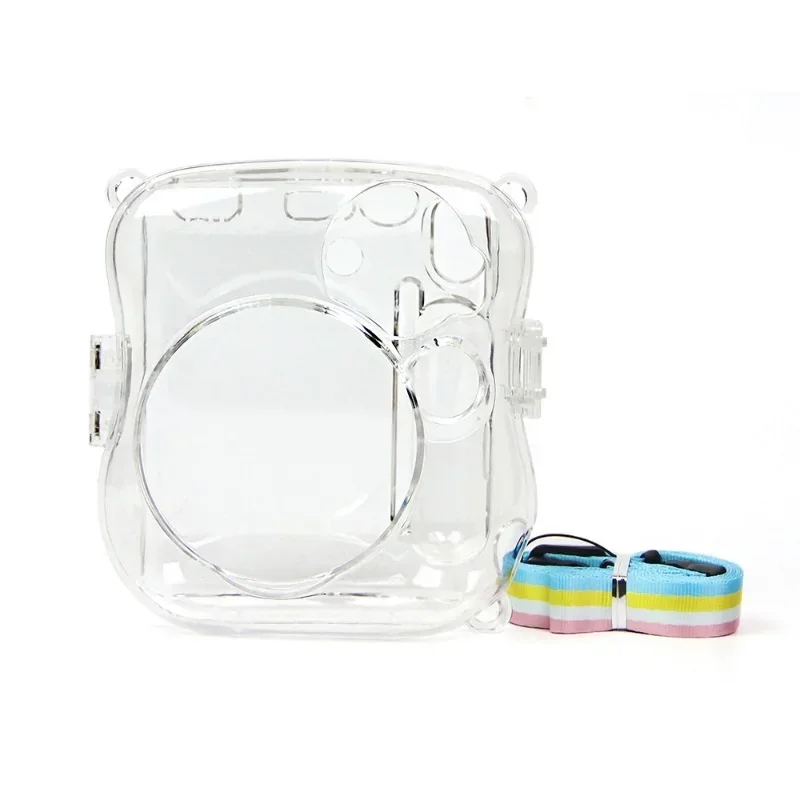 

Camera Case For Fujifilm Instax Mini 25/26 Photo Camera Transparent Crystal Protective Shell Case Bag Cover with Shoulder Strap