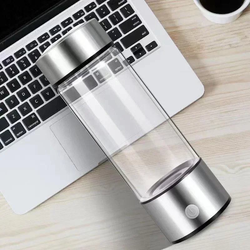 Portable Hydrogen Rich Water Cup USB Rechargeable High Borosilicate Glass Electrolytic Hydrogen Generator Health Cup