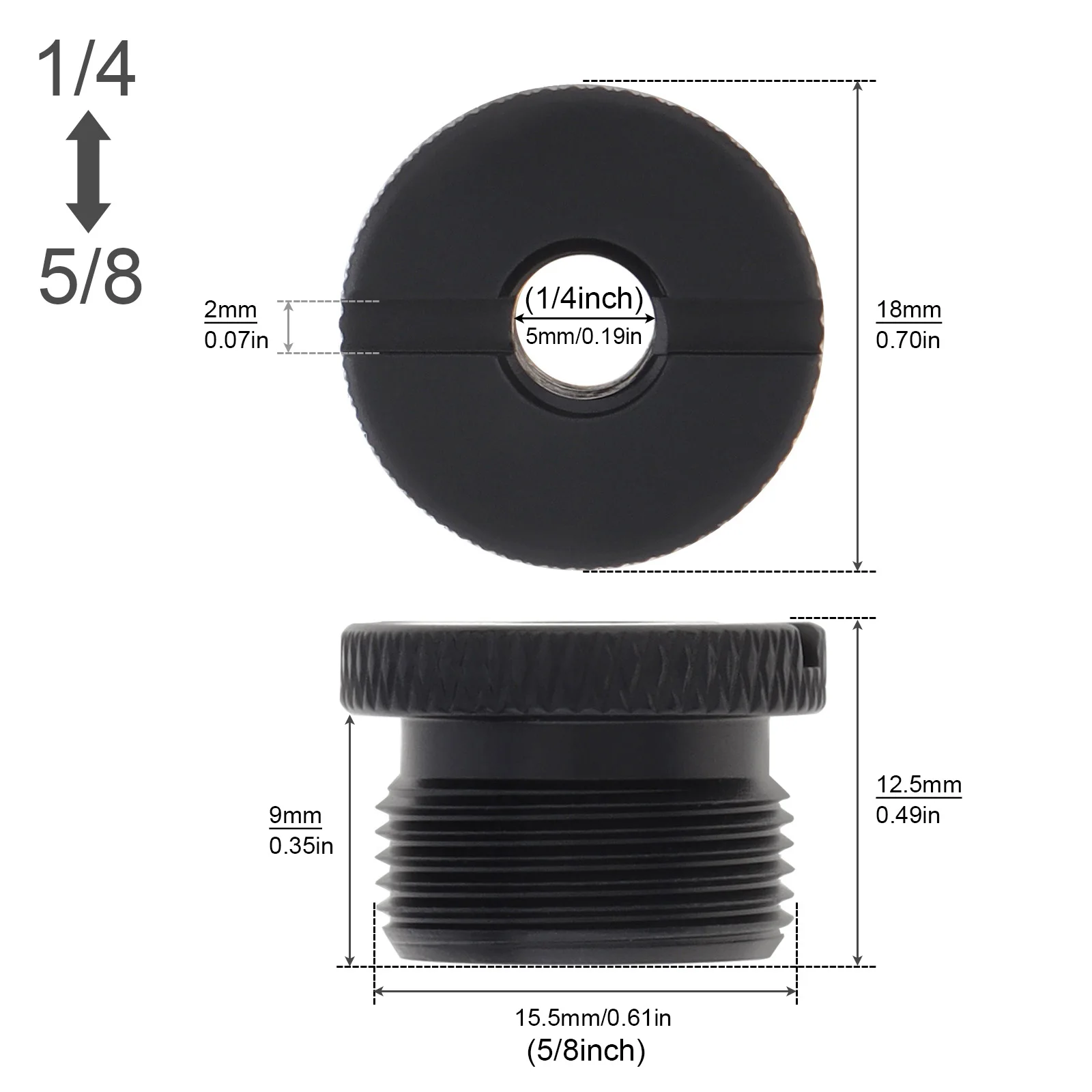 5/8 to 1/4 3/8 Inch Thread Screw Mic Stand Adapter For Microphone Holder Boom Arm Camera Mount Bracket Tripod Accessories microphone adapter