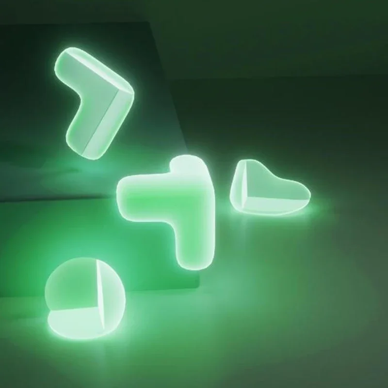 Luminous Anti-collision Angle Baby Kids Safety Corner Guard for Table Edge 2pcs,silicone table corner protector,table corner protector,table edge protector,furniture anti collision strip