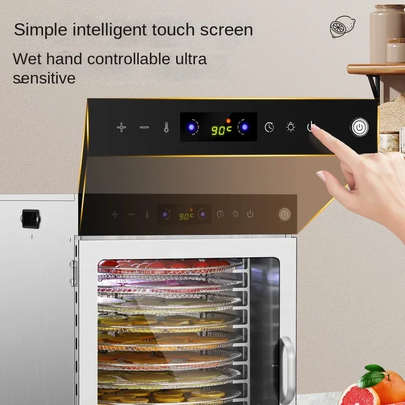 Fruit Dehydrator Beef Jerky 360 ° Rotating Commercial Foodstuff Dryer Vegetable Medicinal Meat Fish and Shrimp Air-Dried Chassis 3