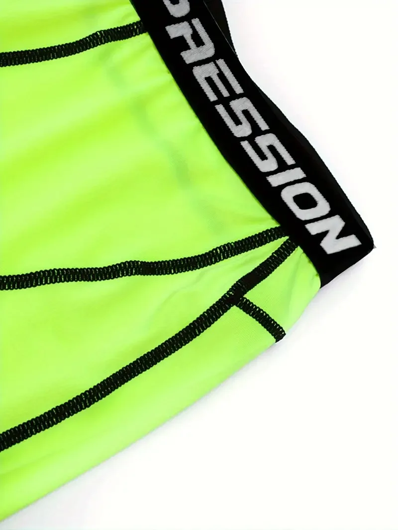 Men's Outdoor Sports Tight Shorts High Elasticity Quick-drying Sweat-absorbing for Fitness Running Compression