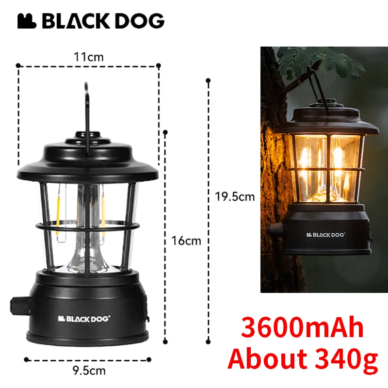 Naturehike Blackdog Camping Lamp 3600mAH Rechargeable