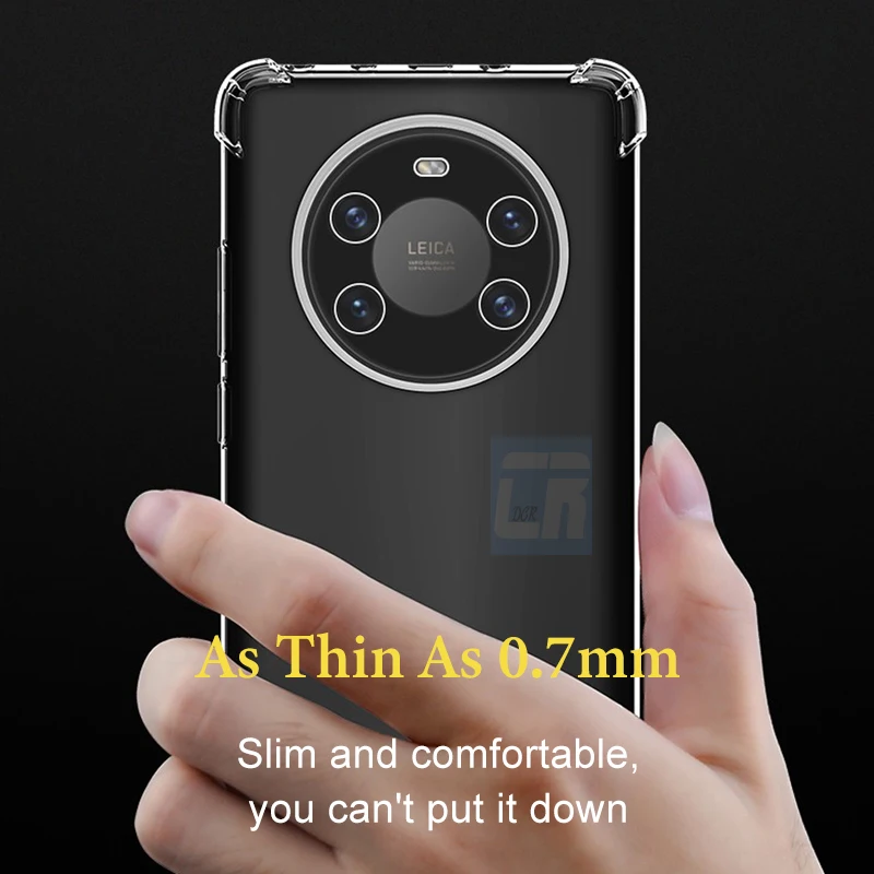 Shockproof Clear Silicone Case - Enhanced Protection Cover