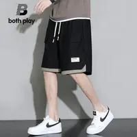 Summer Casual Shorts Men's Ice-sensing Thin Loose Straight Work Style Fashion Brand Five-point Pants 1