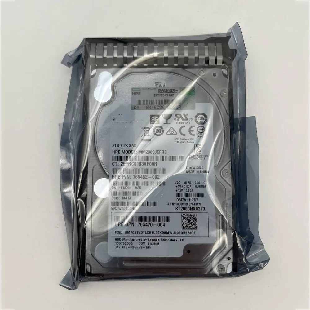  ϵ ũ, HP 765466-B21 765873-001 765470-004 2T SAS 7.2K 12G 2.5 G8 G9 G10  2TB