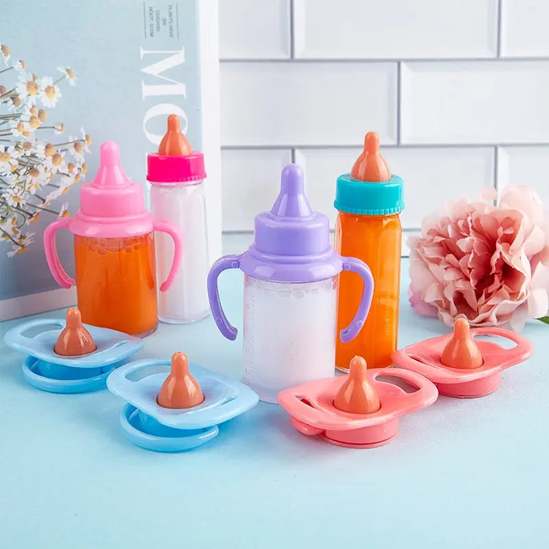 Fit 18 Pollici Baby New Born Doll Accessori Ragazza Magic Milk Bottle Ciuccio Juice Bottle Doll Comfort Toy For Baby Gift