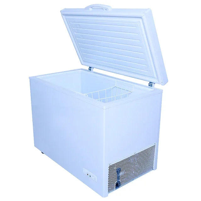 12v24V 200L 300L 400L 500L solar freezer, DC refrigerated refrigerator double door bottom freezer