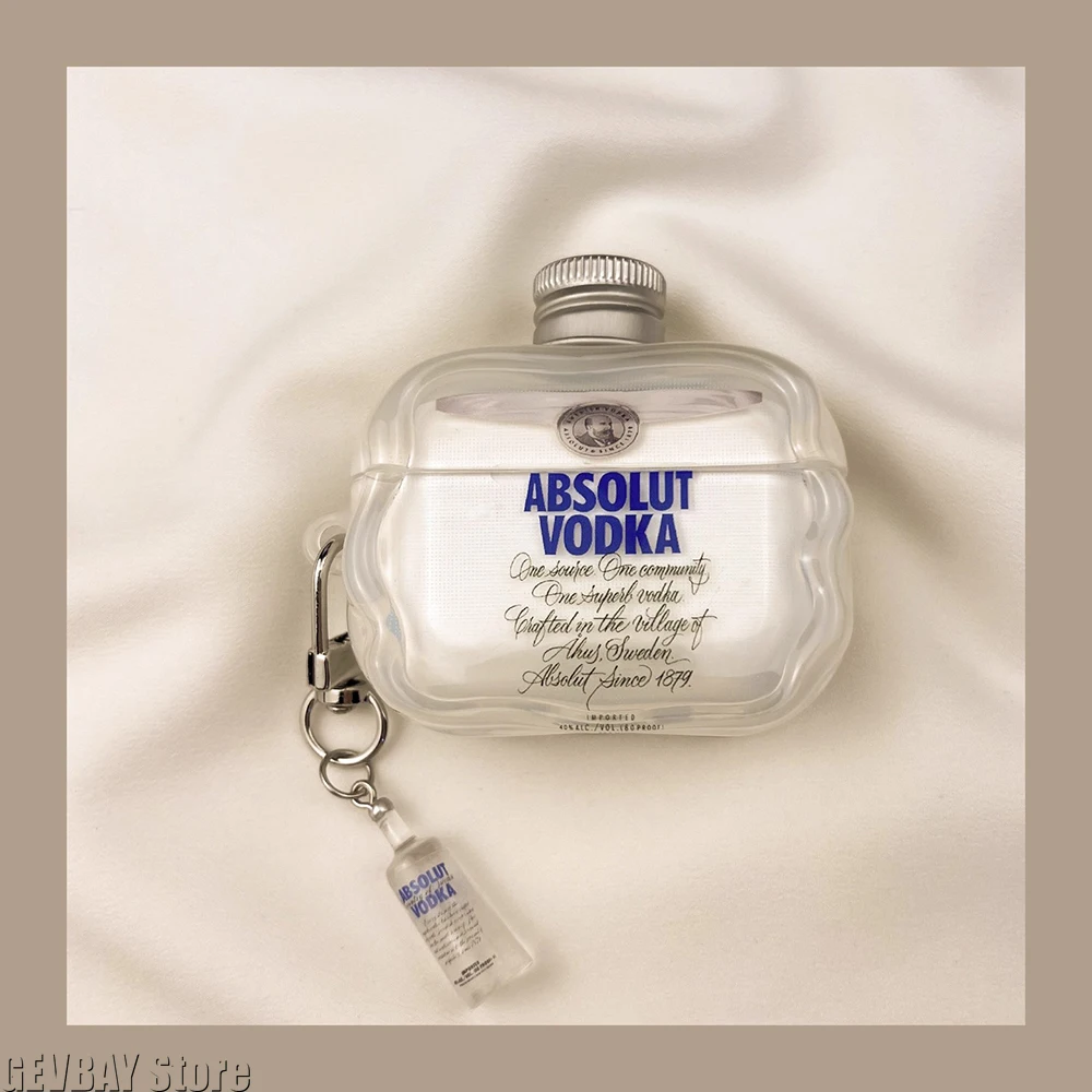 NEW Vodka Airpods 4 Case 4th Generation Case Airpods Pro 2 Compatible for Apple Earphone Case 3rd Generation
