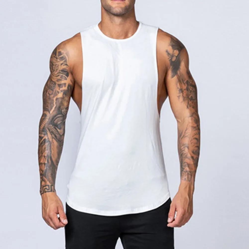 

Muscle Mens Vest Shirt Tank Tee Top Gym Mens Sleeveless Sport Summer T-Shirt T-shirt Bodybuilding Vest Workout