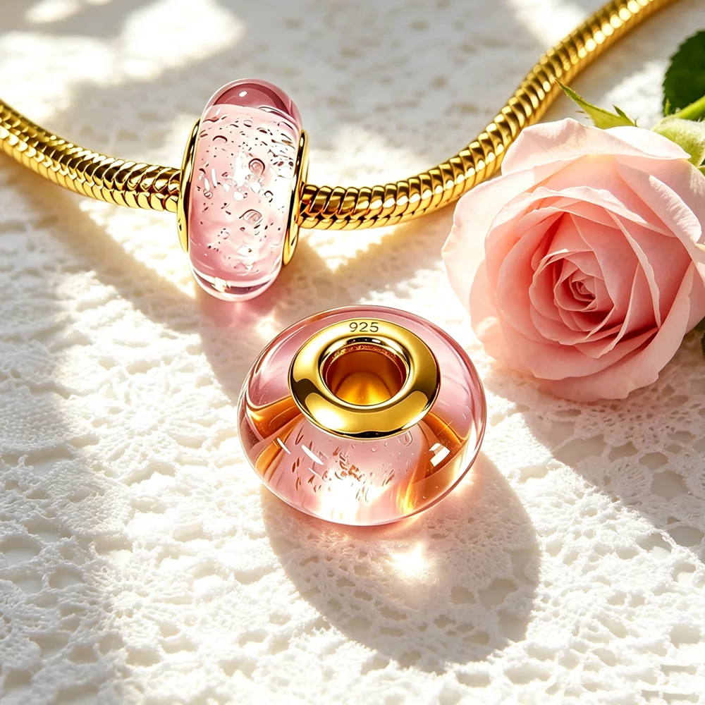 Perle de charme ronde en argent et zircon pour bracelets – Image 6