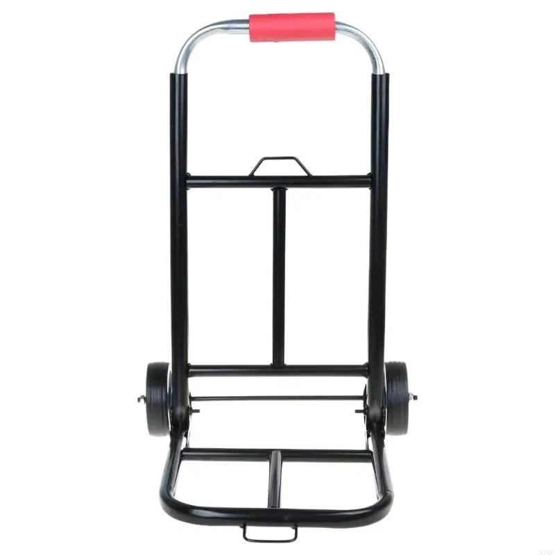 Space Saving Foldaway Utility Cart Easy to Store and Convenient Pull Wagon with Rubber Tires for Home and Travel Needs